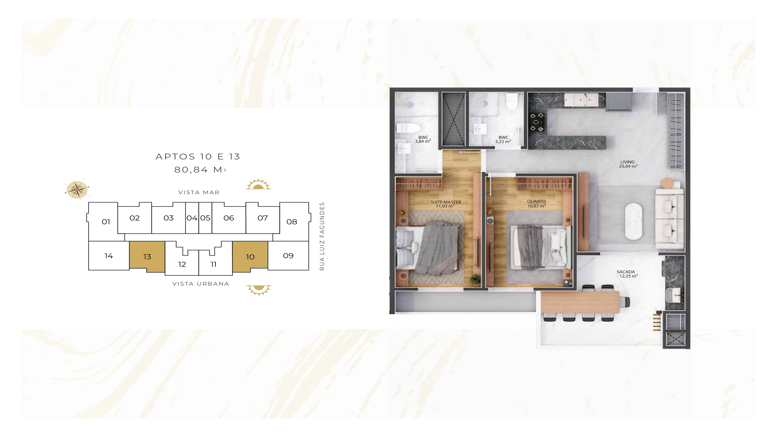 2 Dormitórios 1 Suíte - Vista Serra - 13-10