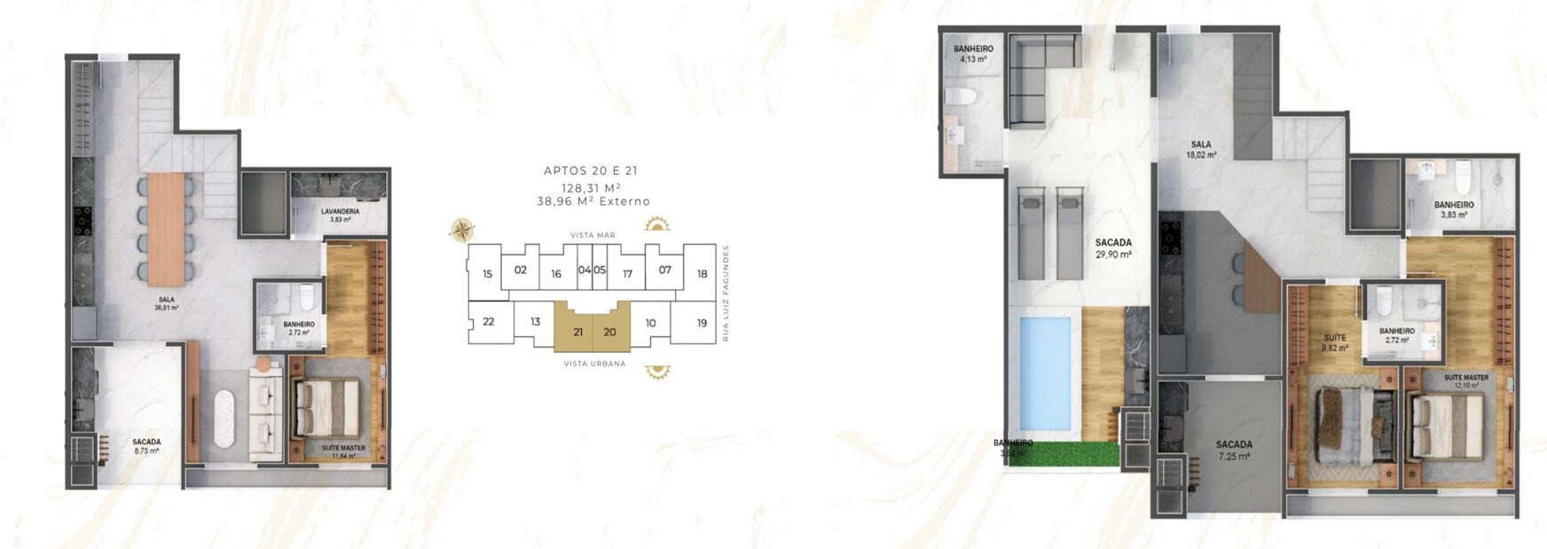 3 Suítes Duplex - Vista Serra 20 21