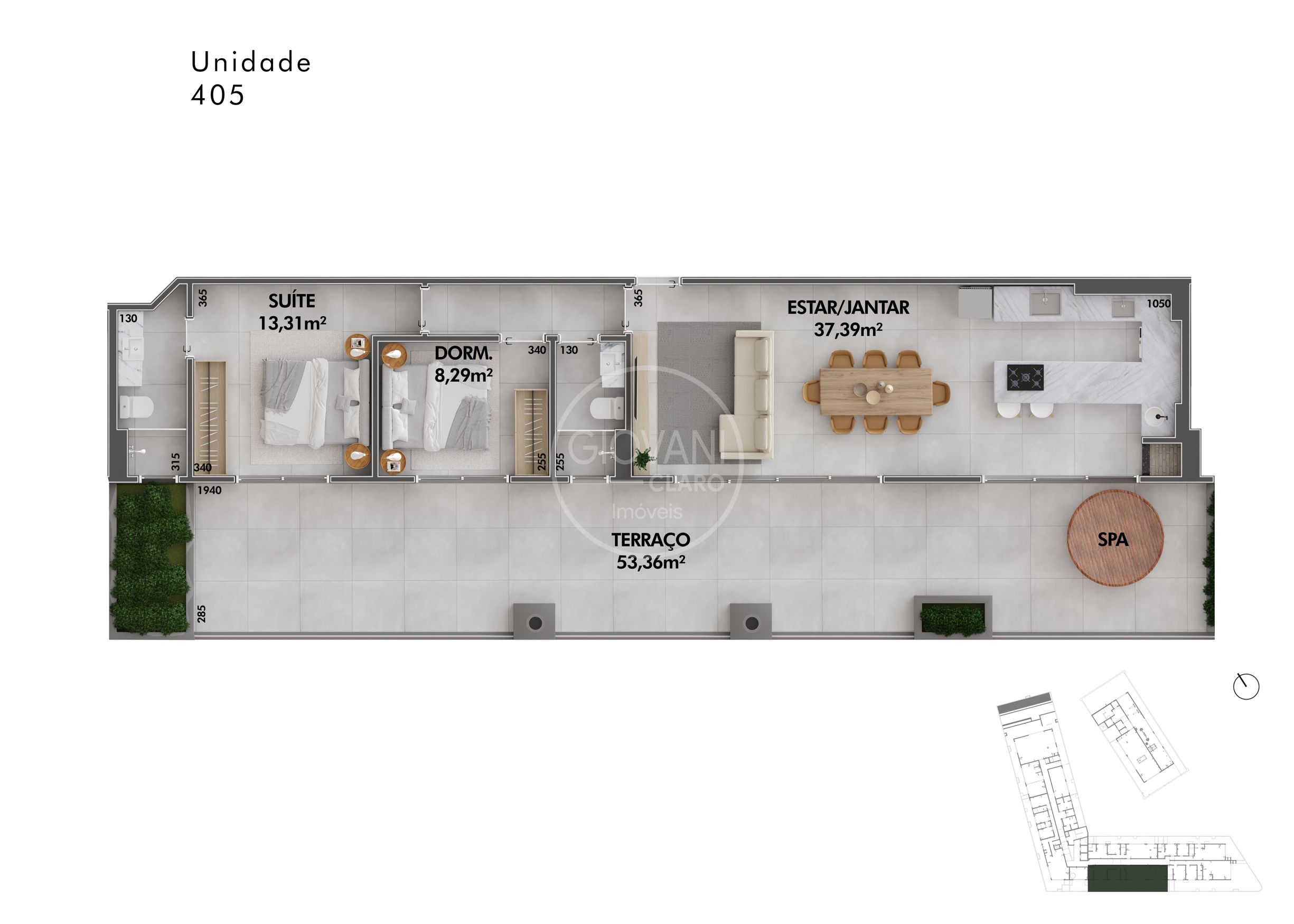 TIPO 08 - COBERTURA - 405 - 143,42 m²-2450x1750